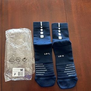Brand New Nike Elite Navy Mid- Length Socks